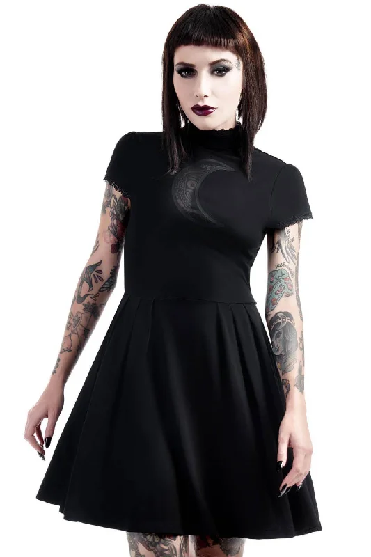 Denim - inspired sexy dresses for a casual - yet - sexy vibeNeverafter Nytes Skater Dress [B] - Resurrect