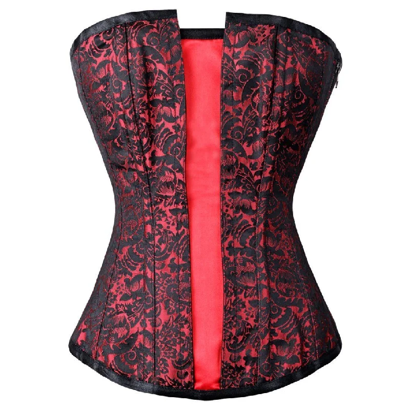 Animal - print bustiers for a wild and fierce styleAnimal - print bustiers for a wild and fierce styleSamasara Red & Black Flap Overbust Corset