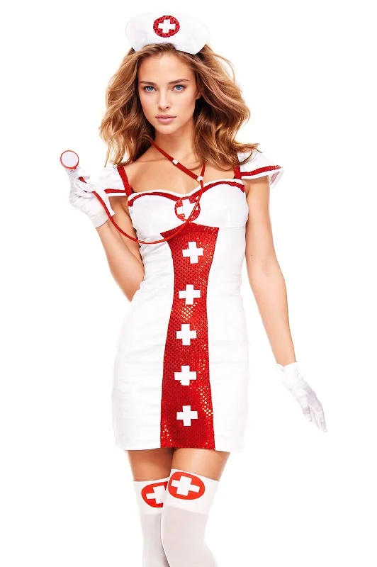 Dragon Rider cosplay attires with dragon - themed accessoriesBedside Beauty Nurse Costume