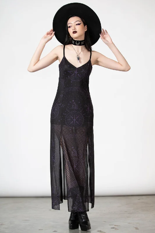 Black sexy dresses for a classic and sophisticated lookEvenescent Mesh Maxi Dress