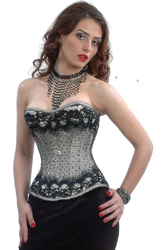 Vintage - style women's bustiers with lace and bowsVintage - style women's bustiers with lace and bowsElvira Overbust Corset