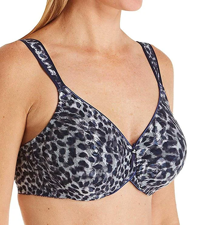 Women's black lace lingerie sets for a classic and sexy lookWacoal 855167, Awareness Underwire Bra (Blue/Gray Leopard)