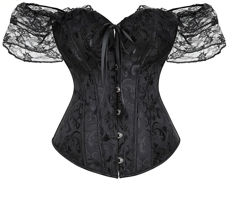 Black bustiers for a classic and versatile lookBlack bustiers for a classic and versatile lookLace Sleeve Bustier