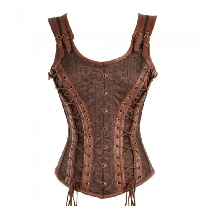 Leather bustiers for a bold and edgy lookLeather bustiers for a bold and edgy lookDelle Custom Made Corset