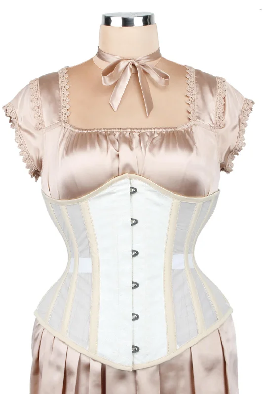 Hypoallergenic bustiers for sensitive skinHypoallergenic bustiers for sensitive skinDemaris Mesh with Brocade Underbust Corset (ELC-601)