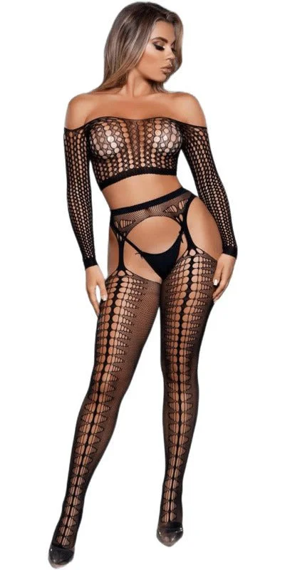 Sex Run The World Garter Bodystocking