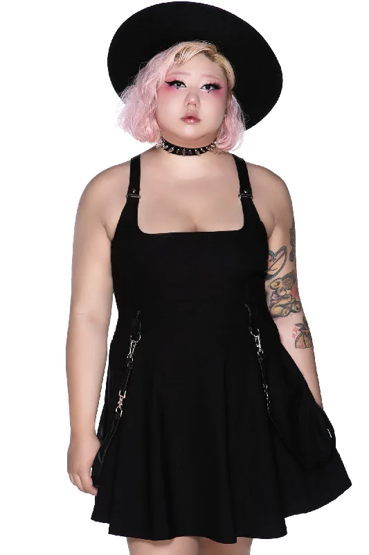 Strappy sexy mini dresses for a night outOh My Ghoul Skater Dress [PLUS] - Resurrect