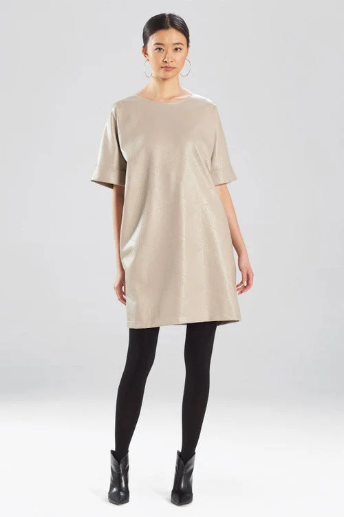 Organza - trimmed sexy dresses for a delicate touchPrism Faux Leather T-Shirt Dress