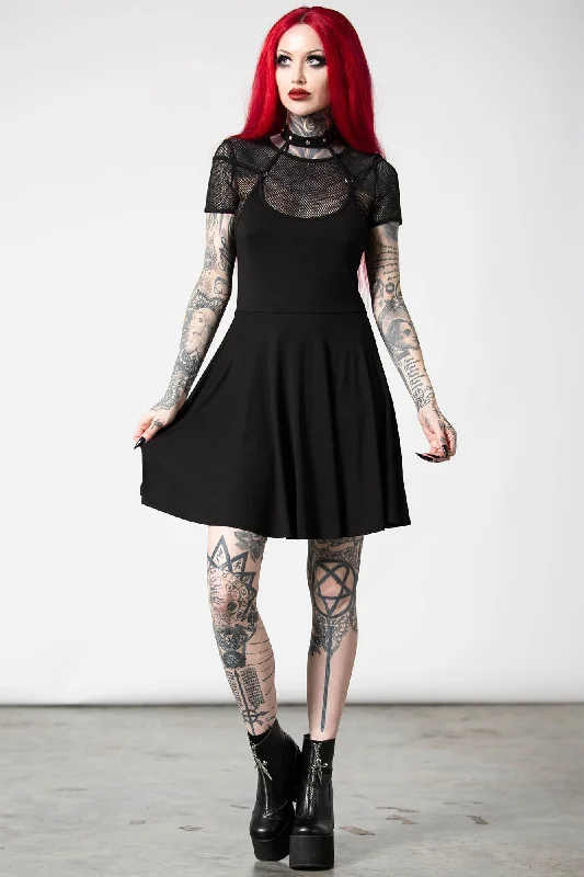 Peplum - hemmed sexy dresses for a retro touchRotten Luck Skater Dress - Resurrect