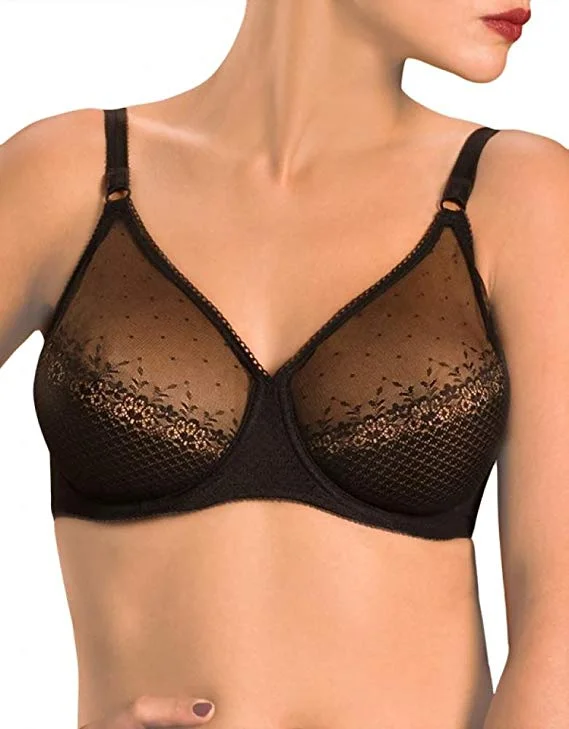 Women's organza - trimmed lingerie for a delicate appearanceChantelle 1660, Tamaris Seamless Molded Underwire Bra