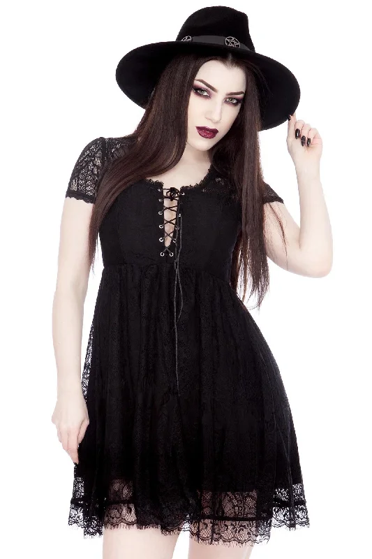 Sexy sheath dresses with a sheer panelBella Morte Lost Babydoll Dress [B] - Resurrect