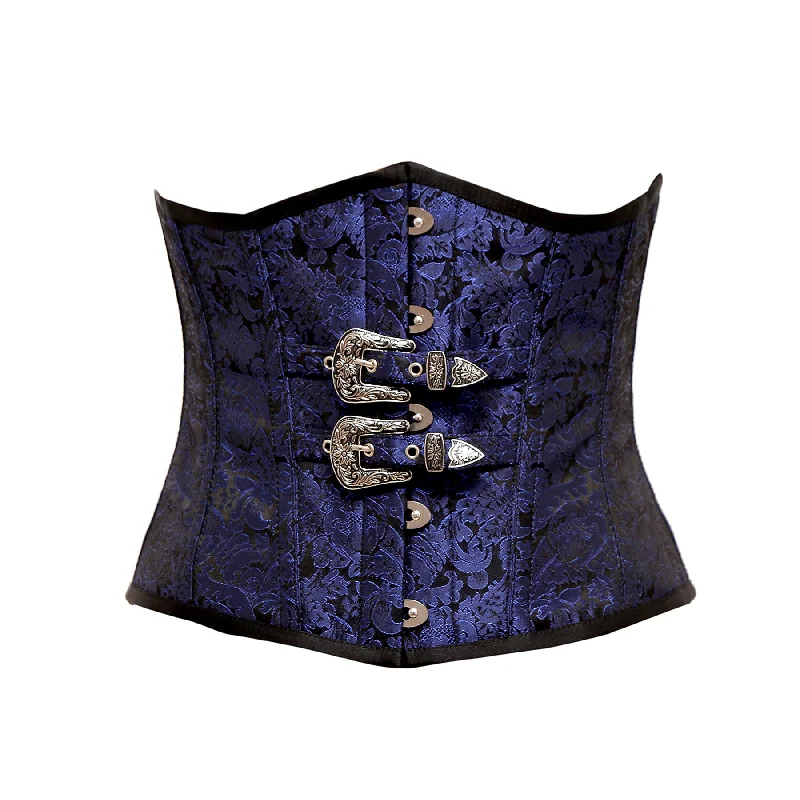 Silk bustiers for a luxurious and smooth feelSilk bustiers for a luxurious and smooth feelUbai Blue Brocade Underbust Corset