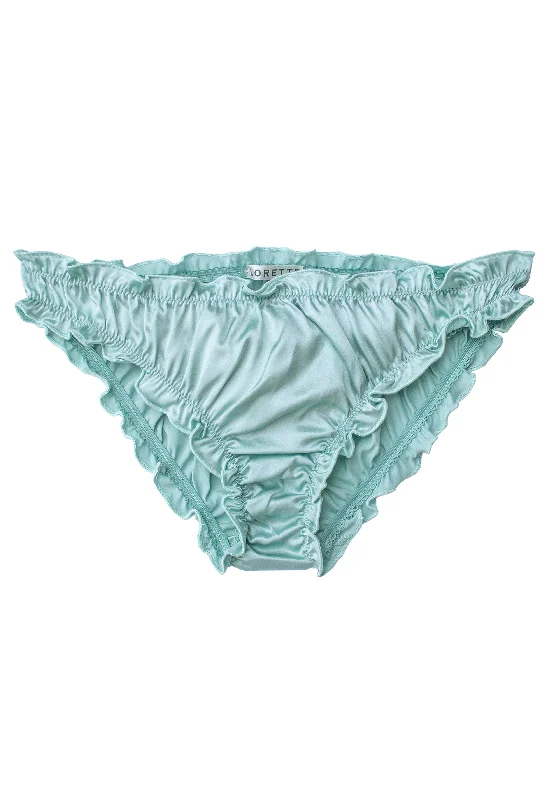 Women's organza - trimmed lingerie for a delicate appearanceJolie Silk Panties - River