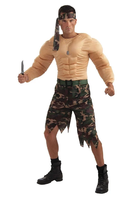 Mikasa Ackerman cosplay ensembles for accurate portrayalMen's Jungle Commando Muscle Costume