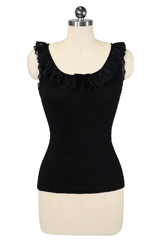 Burlesque - inspired bustiers for a performance lookBurlesque - inspired bustiers for a performance lookD'Amour Follies Madam Ruffle Singlet (Black)