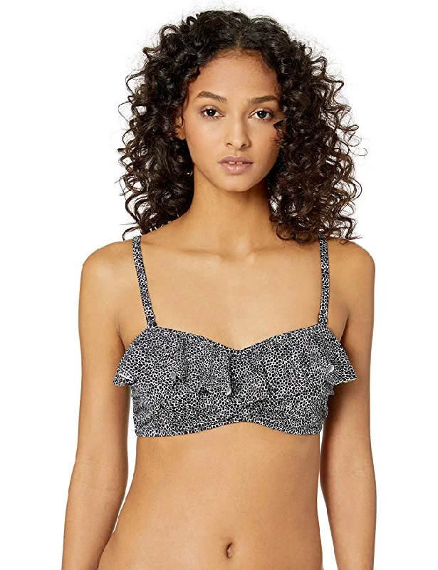 Women's animal - print lingerie for a wild styleFreya 4615, Run Wild Underwire Frill Multiway Swim Top