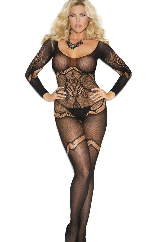 Plus Size Long Sleeve Bodystocking