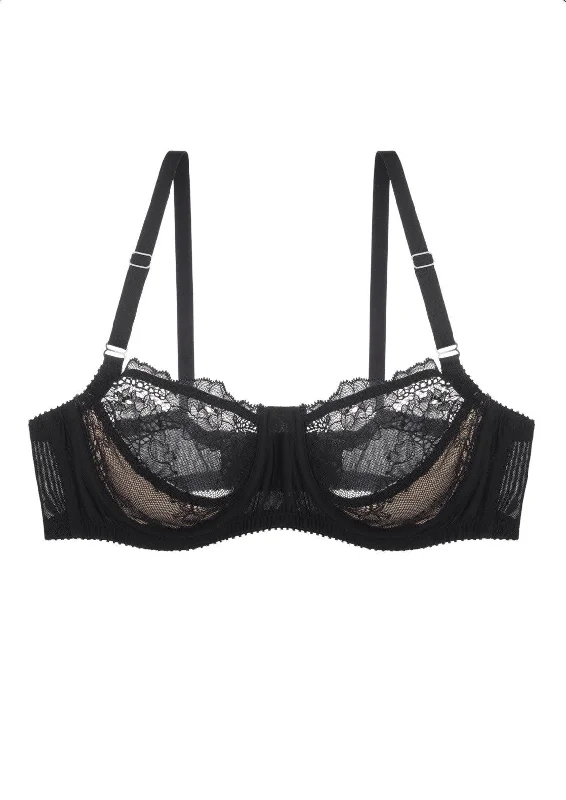 Women's peignoir lingerie sets with a sheer overlayIvy Classic Wire Bra