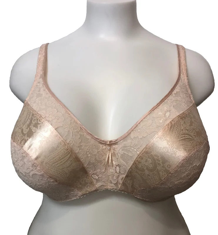 Women's balconette bra and brief lingerie combinationsWacoal 85150, Underwire Slimline Minimizer