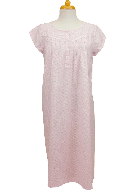 Women's cotton lingerie for everyday comfortPink Dot Nightie