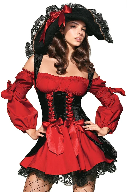 Vampire cosplay capes and fangs setsVixen Pirate Wench Costume