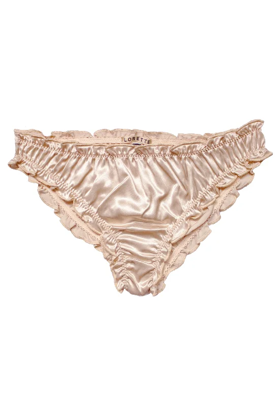 Women's nylon - based lingerie for durabilityJolie Silk Panties - Rose Gold