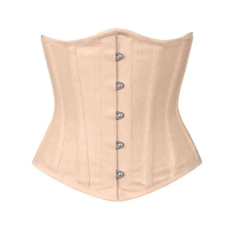 Floral - patterned corsets for a romantic and spring - like feelFloral - patterned corsets for a romantic and spring - like feelTenle Steel Boned Beige Taffeta Corset