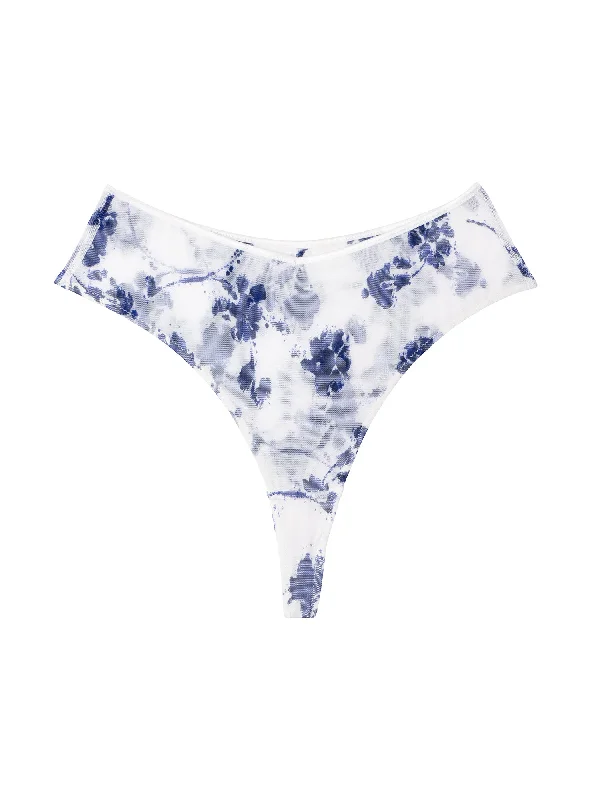 Women's high - waisted panty and bra sets for a retro lookMéditerranée Tanga