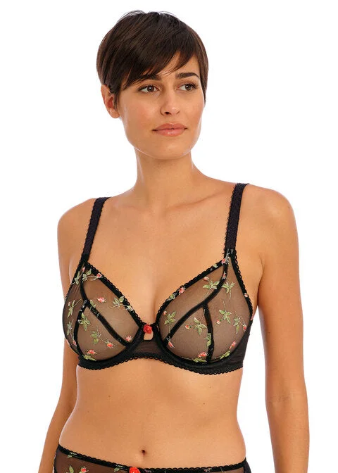 Women's bamboo - fiber lingerie for breathabilityRose Blossom Uw Plunge Bra