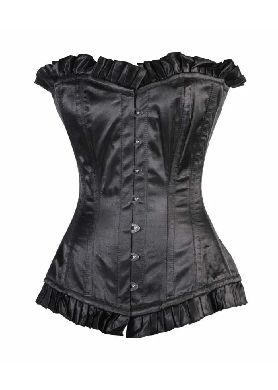 Modern - design corsets with a minimalist aestheticModern - design corsets with a minimalist aestheticACA BLACK SATIN