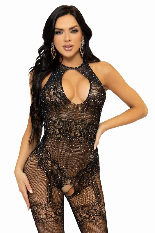 Just Between Us Rhinestone Bodystocking