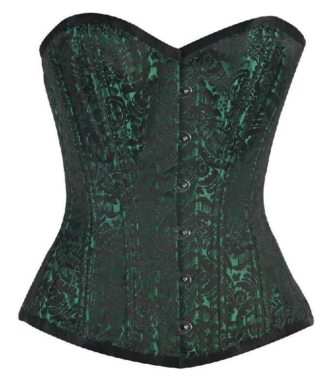 Removable - boning corsets for easy cleaningRemovable - boning corsets for easy cleaningWT-OB GREEN/BLACK BRO-100