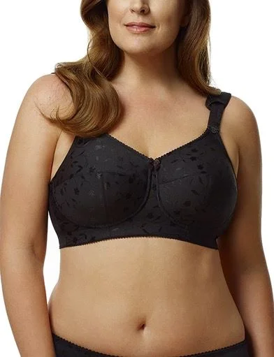 Women's demi - cup bras for a sexy lookElila Jacquard Soft Cup Bra, BLACK