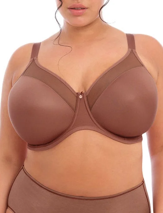 Women's bras with a lace overlayElomi Smooth Underwire Moulded TShirt Bra