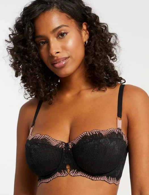 Women's bras with a satin finishMontelle Dolce Vita Keyhole Demi