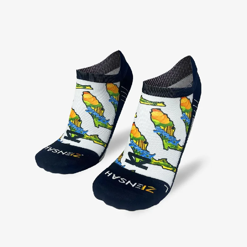 Women's no - show socks with a floral motifWomen's no - show socks with a floral motifFlorida State Running Socks (No Show)