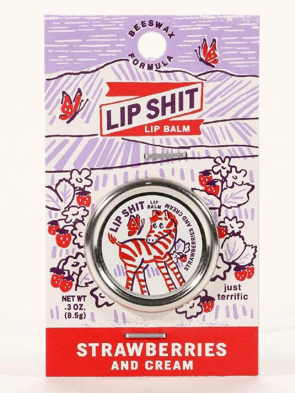 Lip Shit Lip Balm-Strawberries And Cream