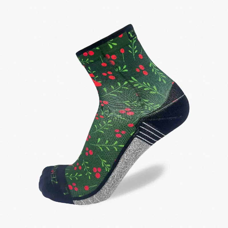 Women's over - the - calf socks with a stripe designWomen's over - the - calf socks with a stripe designMistletoe Socks (Mini-Crew)