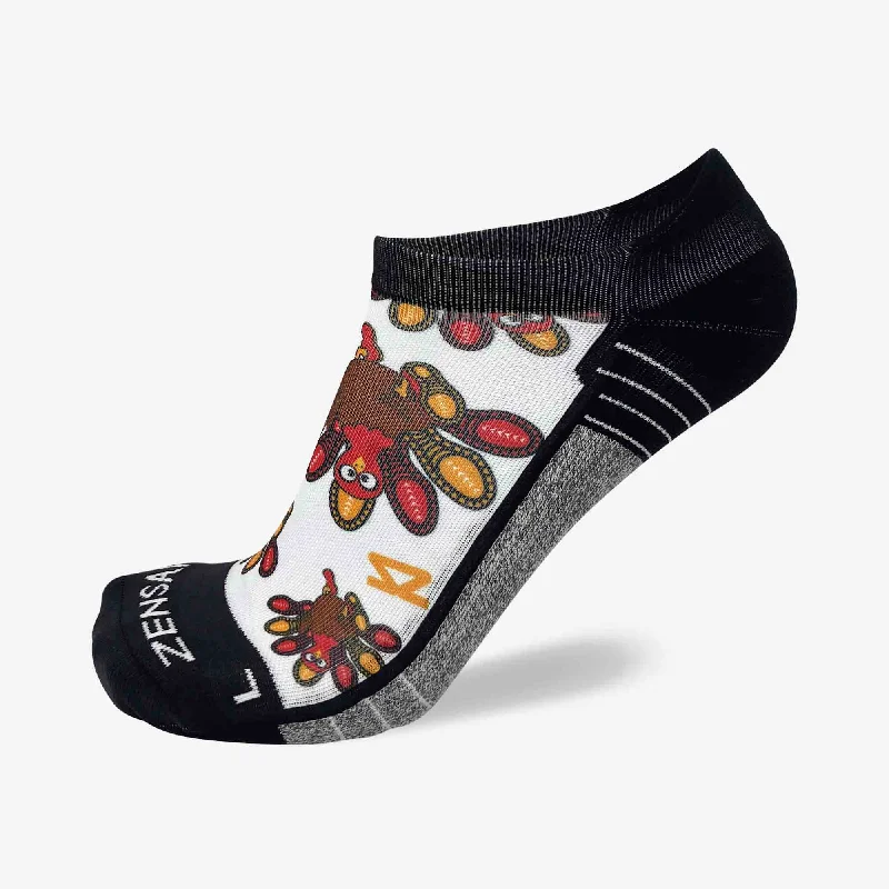 Women's leather - look socks for an edgy styleWomen's leather - look socks for an edgy styleRunner Turkeys Running Socks (No Show)