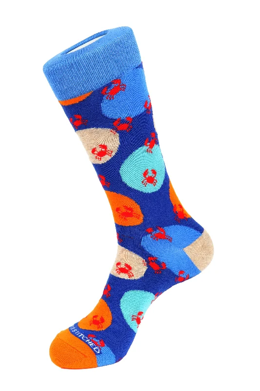 Women's non - slip socks for safetyWomen's non - slip socks for safetyCrab Polka Dot Sock