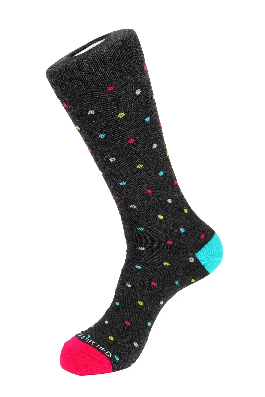 Women's leather - look socks for an edgy styleWomen's leather - look socks for an edgy styleMini Polka Dot Sock