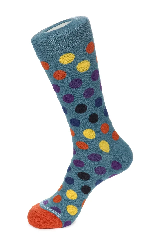 Women's crew socks with a polka - dot printWomen's crew socks with a polka - dot printBig Dot Sock