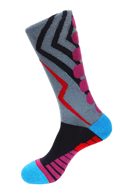 Women's over - the - calf socks with a stripe designWomen's over - the - calf socks with a stripe designLightning Athletic  Socks