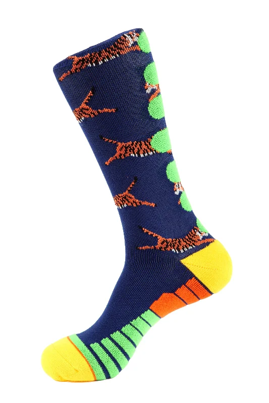 Women's over - the - calf socks with a stripe designWomen's over - the - calf socks with a stripe designTiger Athletic Socks