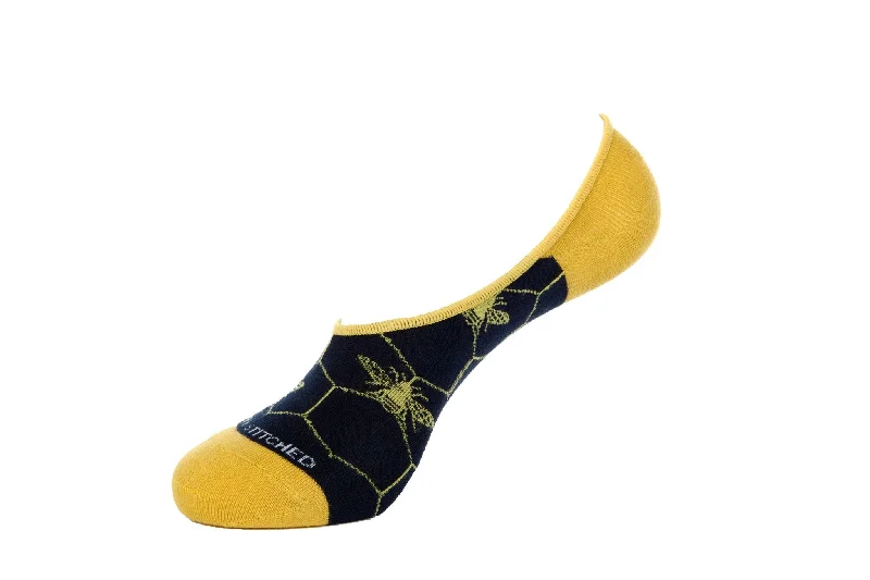 Women's non - slip socks for safetyWomen's non - slip socks for safetyHoney Bee- no show Sock