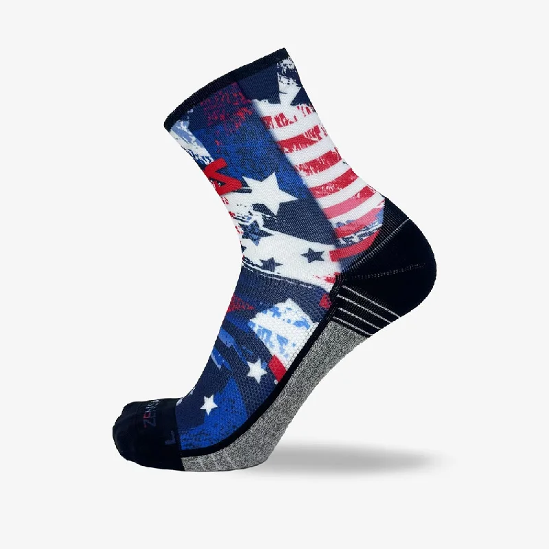 Women's hypoallergenic socks for sensitive skinWomen's hypoallergenic socks for sensitive skinUSA Stars and Stripes Running Socks (Mini-Crew)