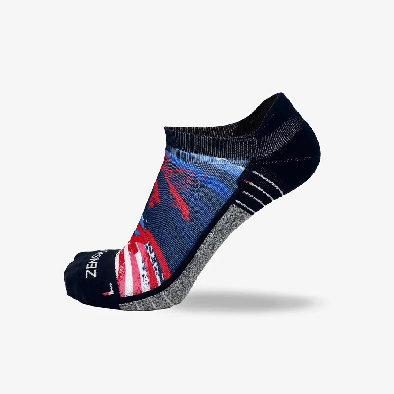 Women's leather - look socks for an edgy styleWomen's leather - look socks for an edgy styleUSA Stars and Stripes Running Socks (No Show)