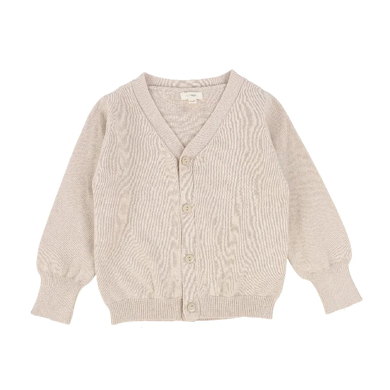 Lil Legs V-Neck Cardigan - Natural