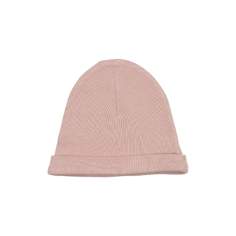 Lilette Logo Foldover Beanie - Light Blush