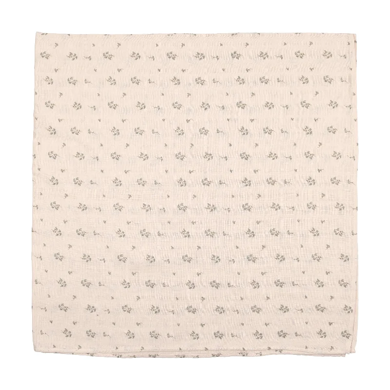 Lilette Signature Floral Blanket - Blue Floral